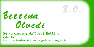 bettina olvedi business card
